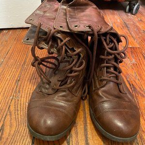 Brown Combat Boots